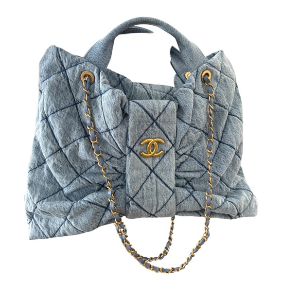 CHANEL Handbags - Chanel Washed Denim Bow Bag Zipper Tote Fall Winter 2025/2026
